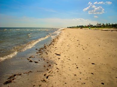 Sandy beach